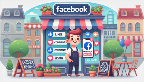 DALL.E-2024-09-30-12.04.35---A-colorful-cartoon-style-illustration-showing-the-importance-of-Facebook-Meta-for-small-businesses.-A-friendly-small-business-owner-is-standing-in-f